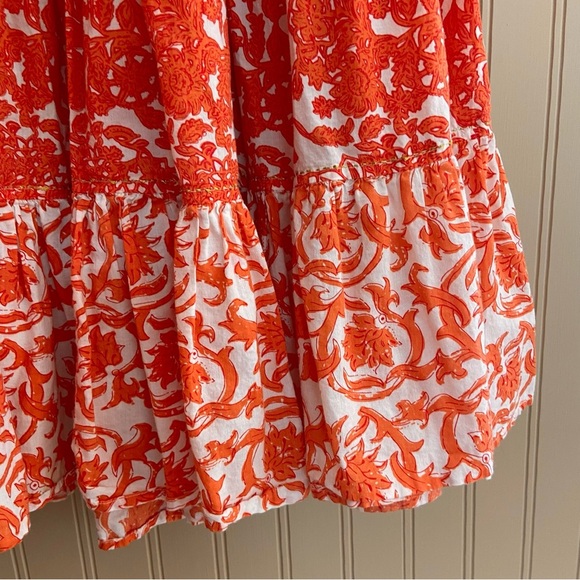 Chelsea & Theodore Sleeveless Ruffle Tiered Boho Hippie Dress Women’s Size Small - Picture 5 of 10